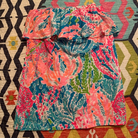 Lilly Pulitzer Strapless top - Picture 1 of 2